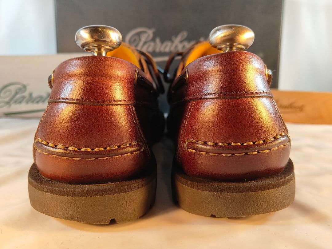 【極美品】PARABOOT　バース 高級革靴　デッキシューズ　フランス製 正規品