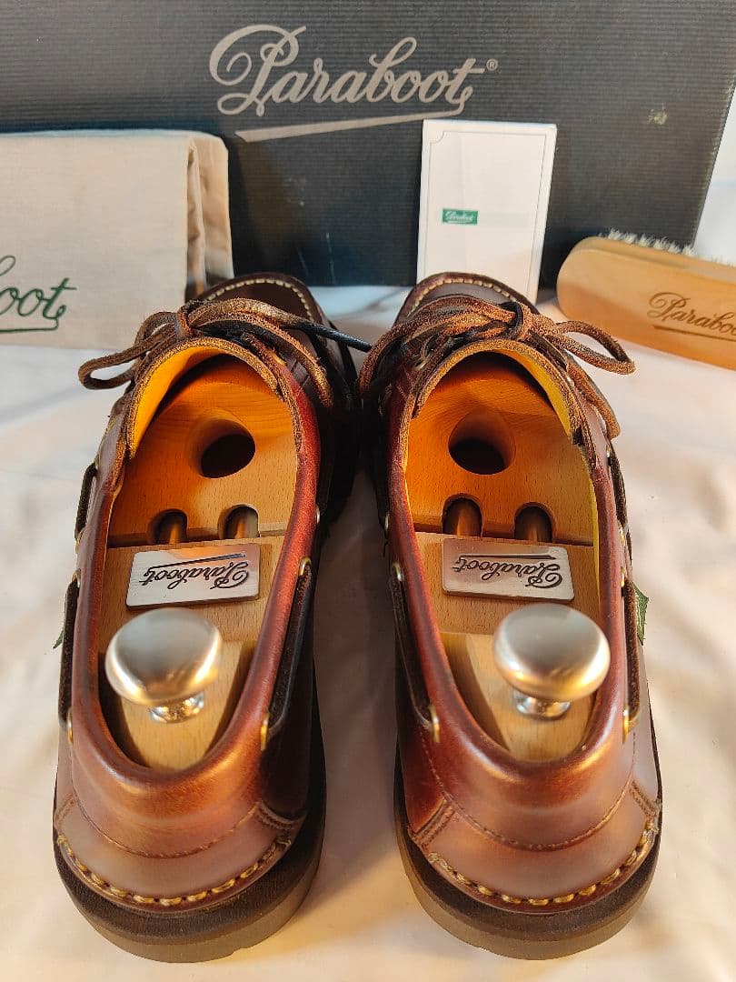 【極美品】PARABOOT　バース 高級革靴　デッキシューズ　フランス製 正規品