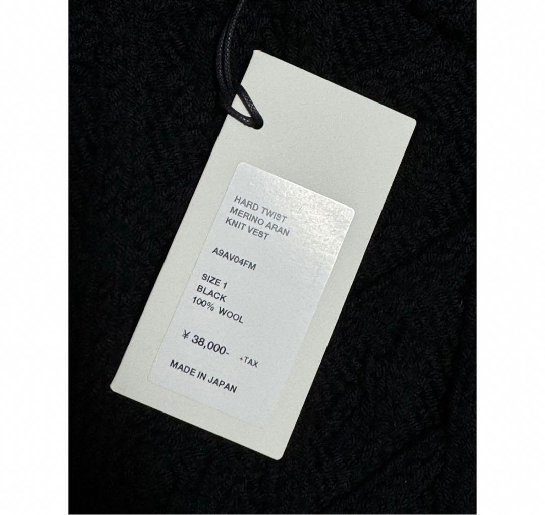 トップス auralee HARD TWIST MERINO ARAN KNIT VEST