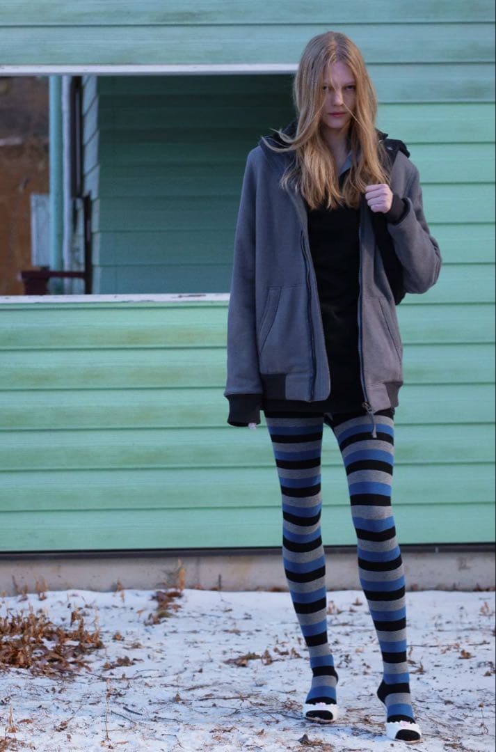 レッグウェア ANS DOTSLOEVNER TIGHTS (KNIT) Black/Gray