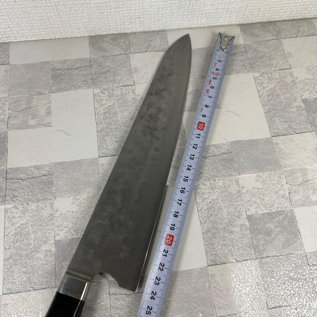 幻の名刀　牛刀 240mm 槌目模様