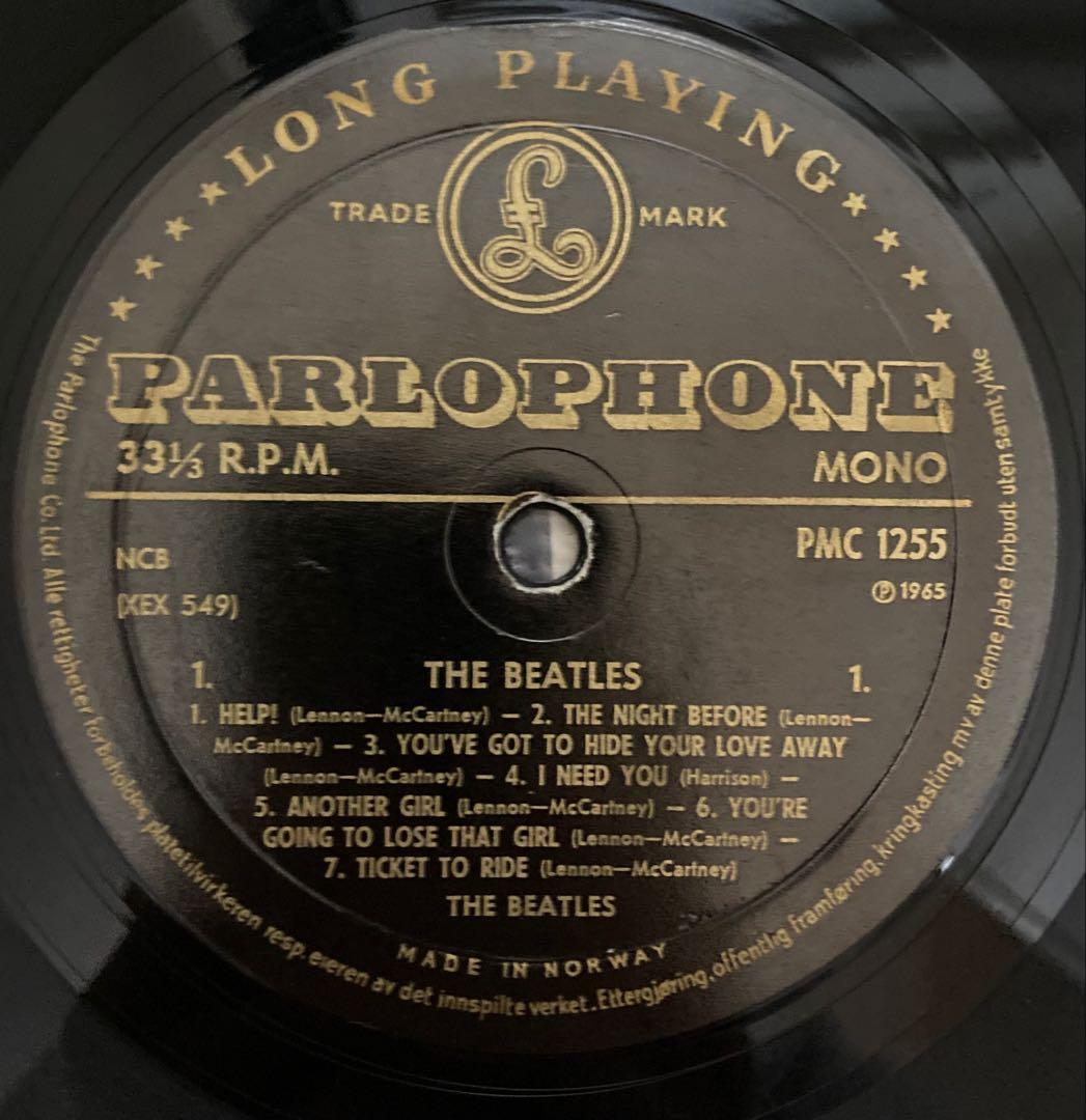 超絶レアGoldノルウェイオリジナルHelp!ビートルズBeatlesレコード