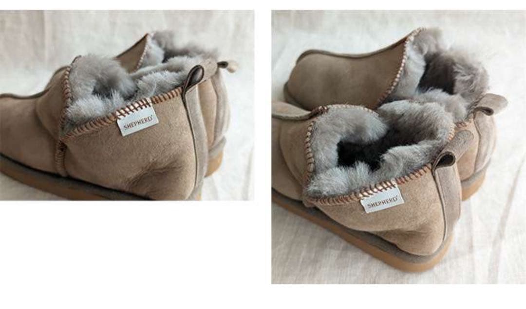 【未使用品】SHEPHERD SHEEPSKIN ムートンアンクルブーツ　37