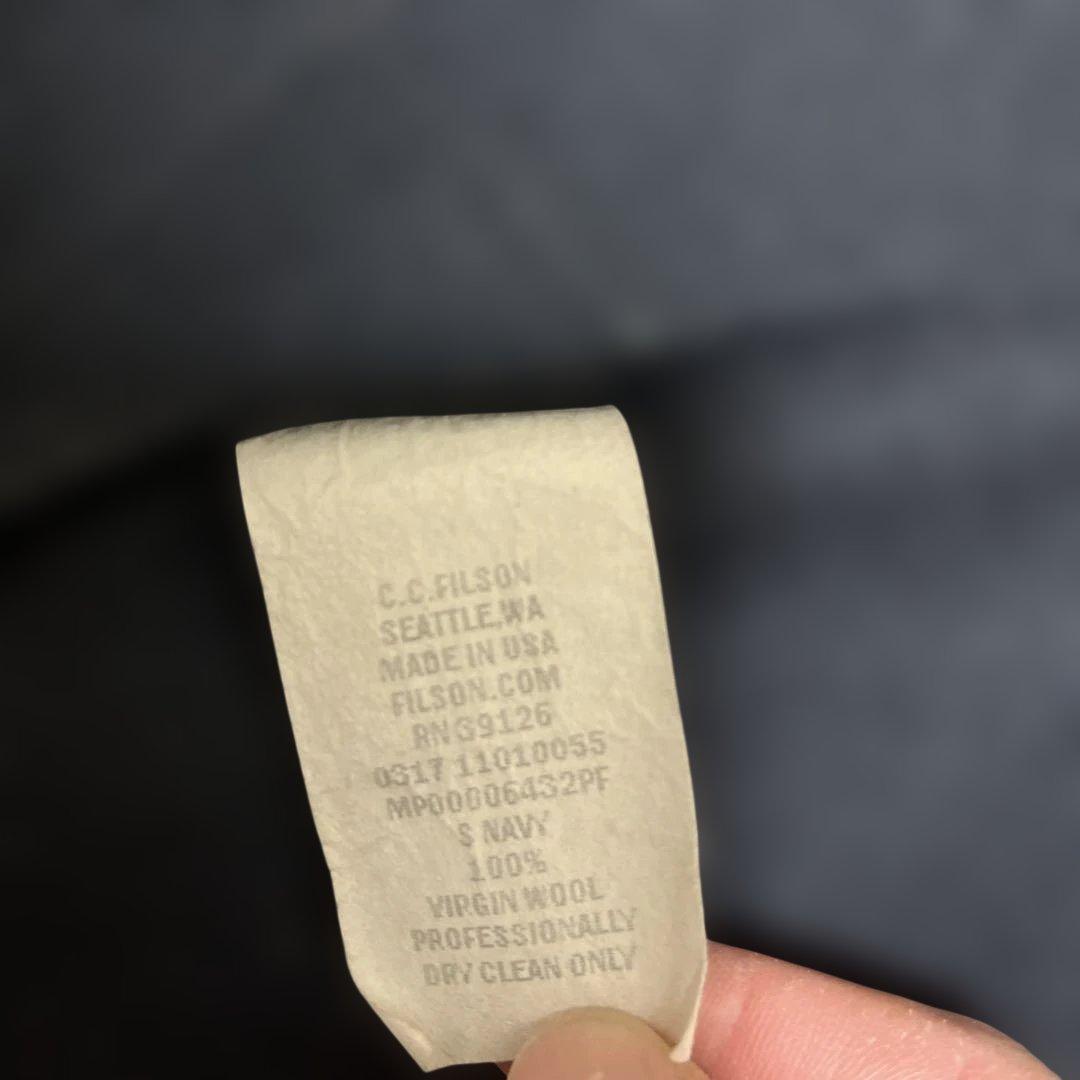 FILSON マッキノー ウールベスト サイズ S ネイビー