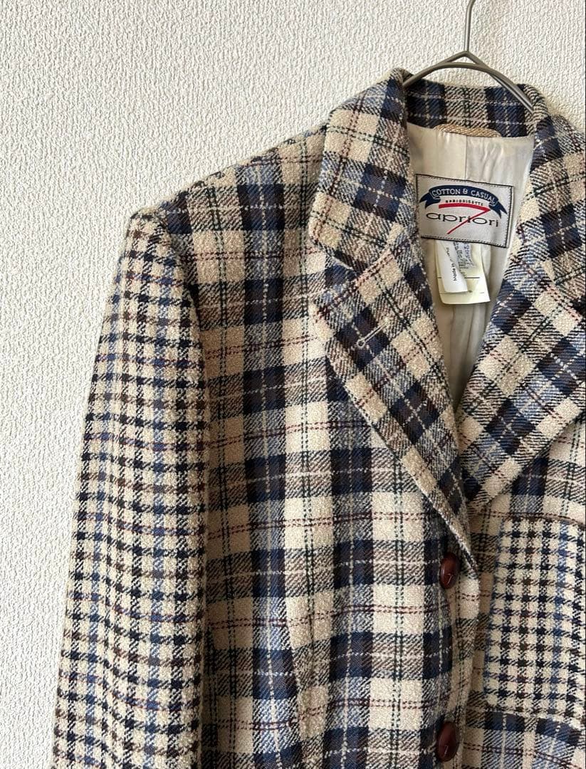 希少✨POLAND製　千鳥格子　ハウスチェック　ツイードジャケット　トラッド