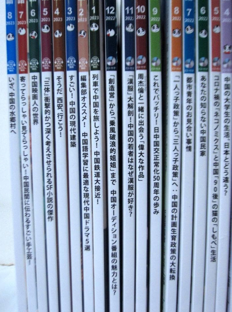 聴く中国語 31冊／2021年2月号～2023年8月号