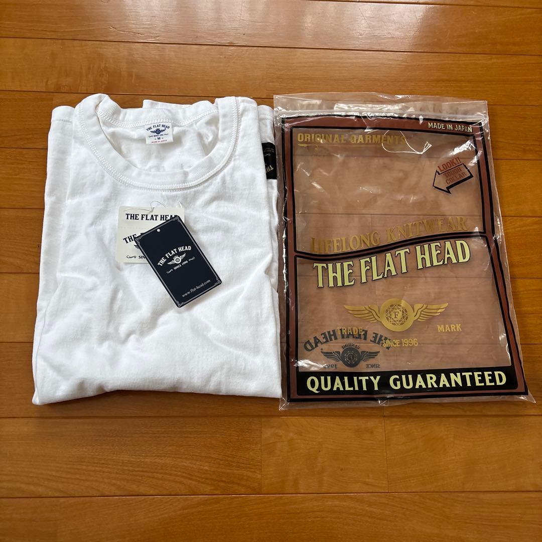 THE FLAT HEAD ホワイト オーバーサイズＴシャツ