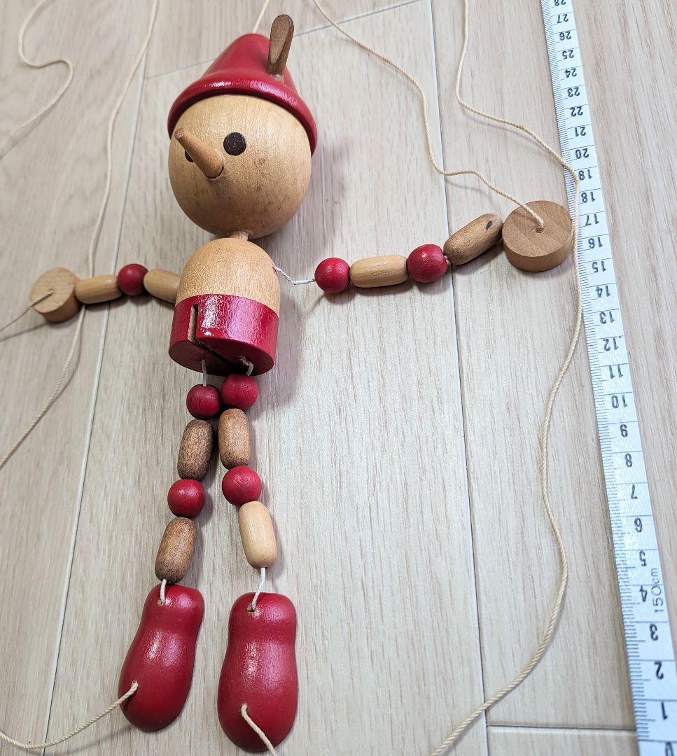 ピノキオ操り人形（昭和レトロ）木製