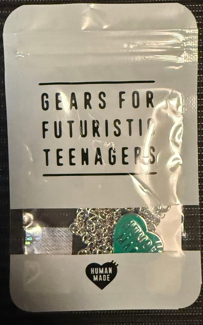 新品未開封 HUMAN MADE HEART NECKLAC GREEN