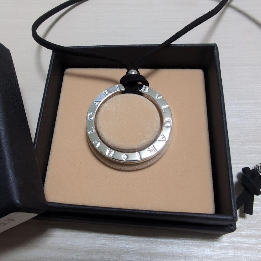 極美品 BVLGARI ブルガリ シルバーキーリングチョーカー ボックスケース付