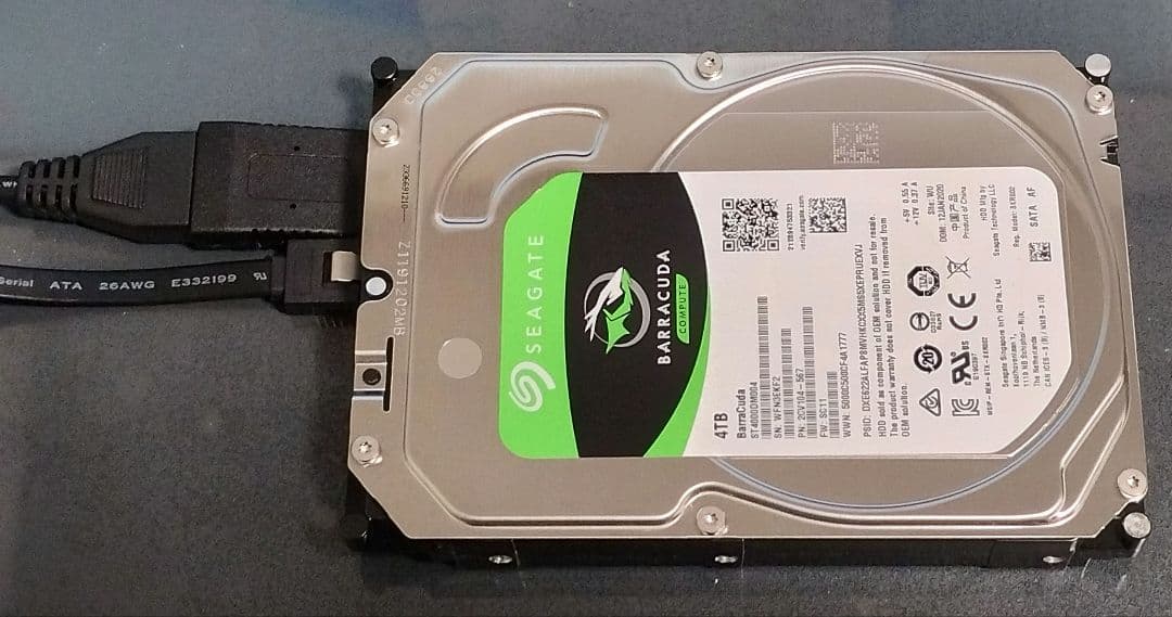 Seagate Barracuda 4TB SATA 3.5インチ HDD