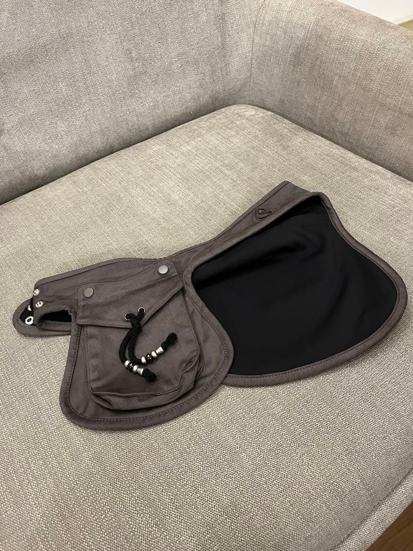 Coyseio SUEDE BELT BAG BROWNウエストポーチ