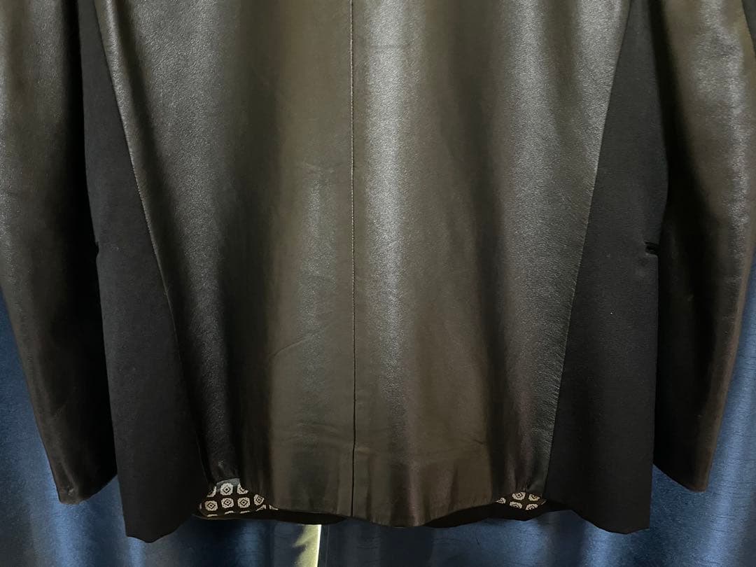 Number(N)ine ナンバーナイン 04aw レザー切替スクールジャケット