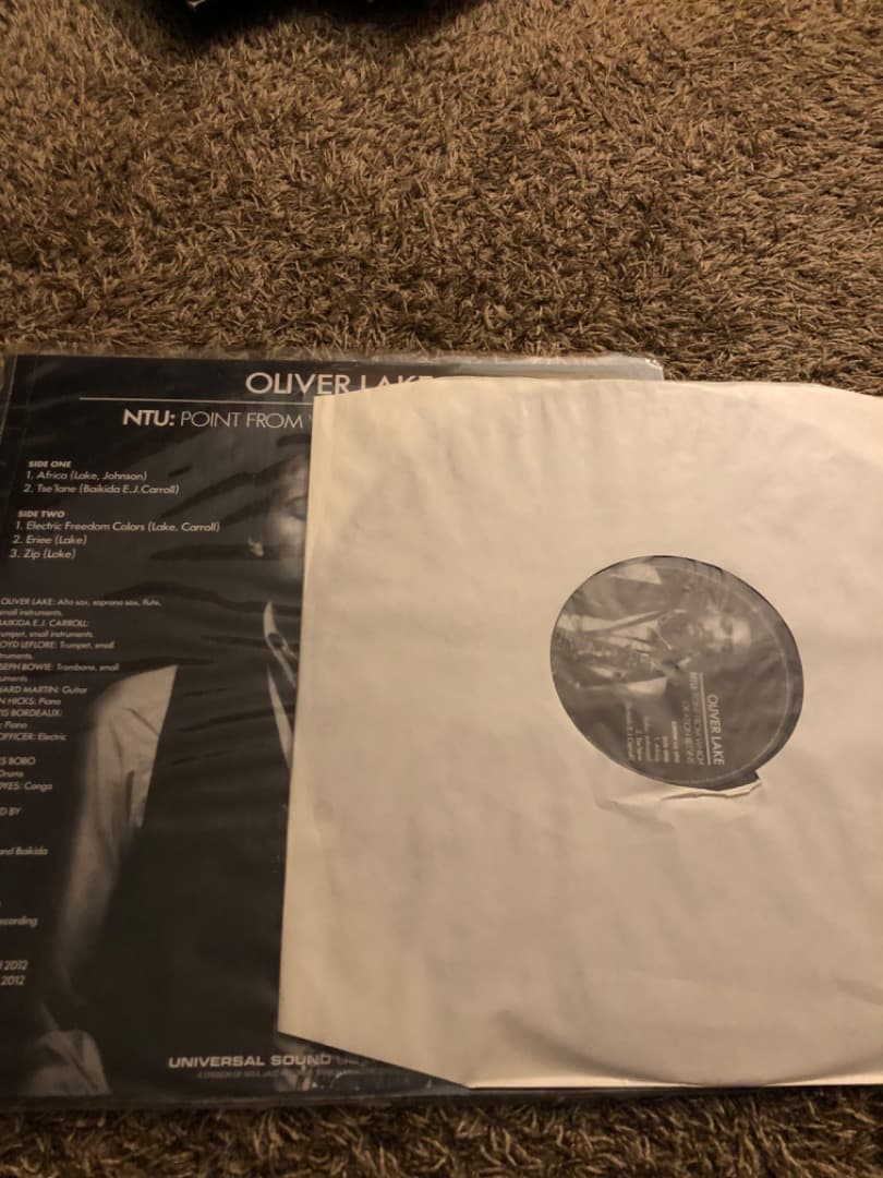 洋楽 oliver lake/NTU: point from which creat