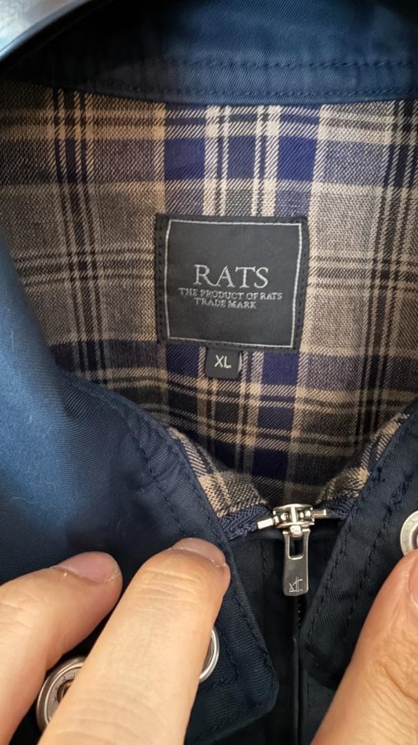 Rats SWING TOP ハリントンジャケット 新品未使用 ネイビー XL