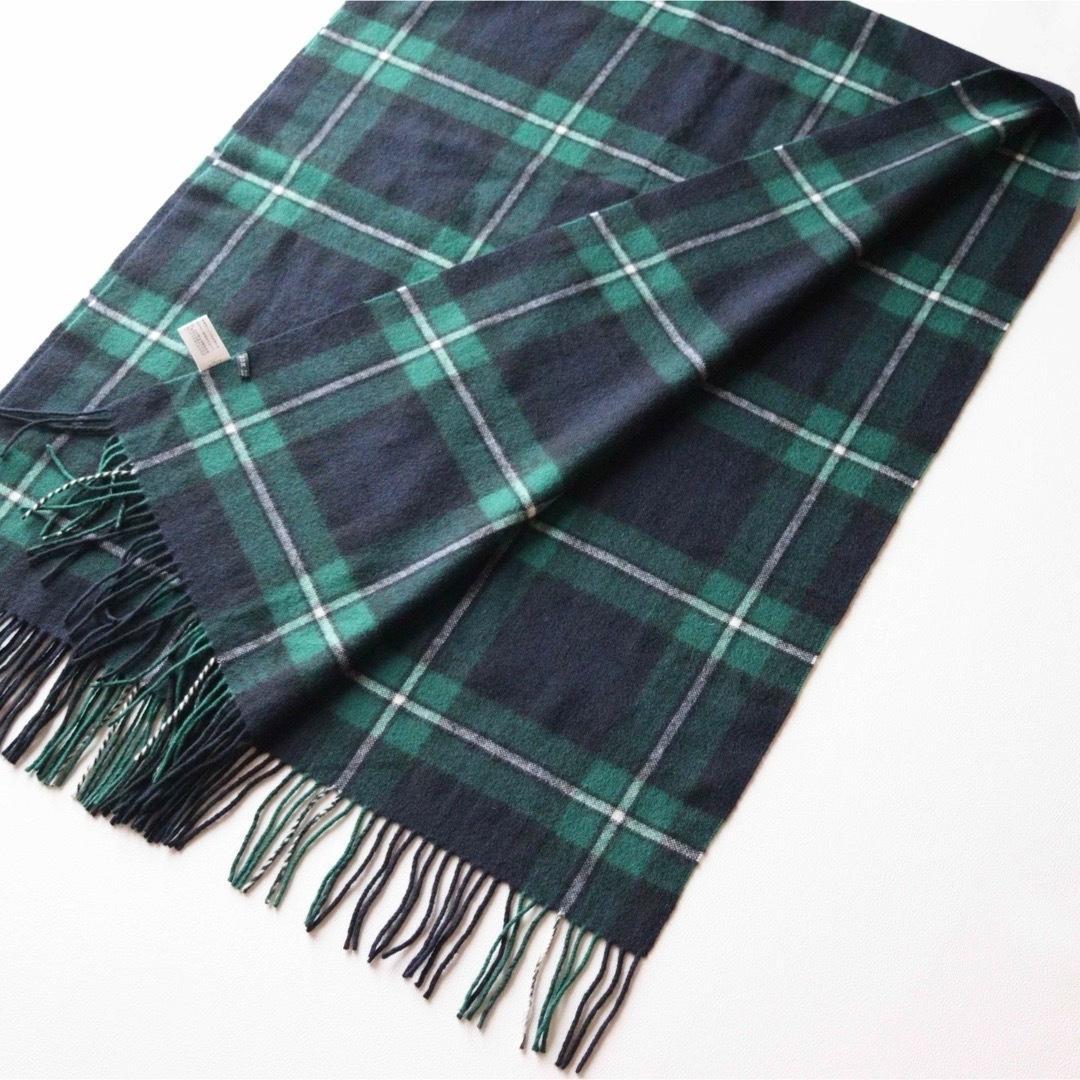 5440【極美品】23区大判ストール カシミヤ100％ ブラックウォッチ