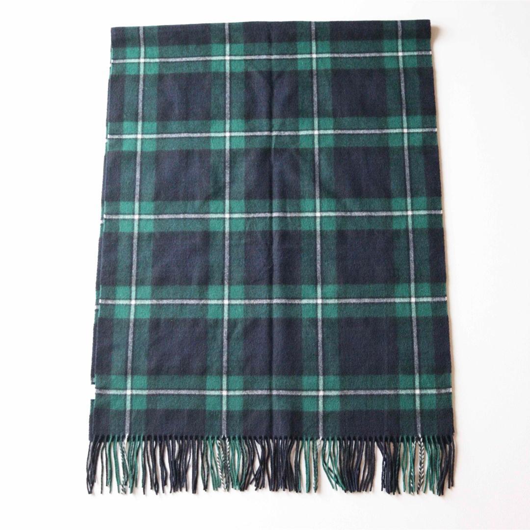 5440【極美品】23区大判ストール カシミヤ100％ ブラックウォッチ