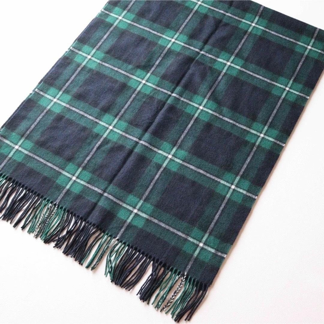 5440【極美品】23区大判ストール カシミヤ100％ ブラックウォッチ