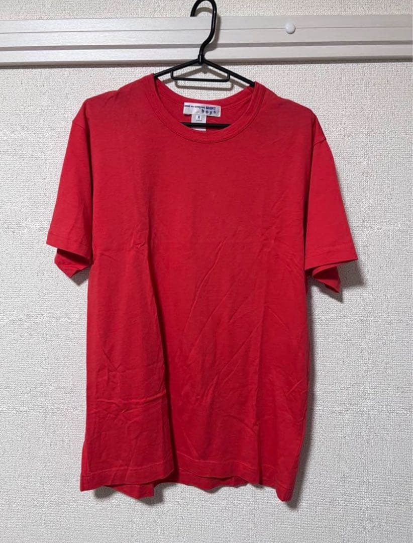 COMME des GARÇONS SHIRT ギャルソン レッド Tシャツ M