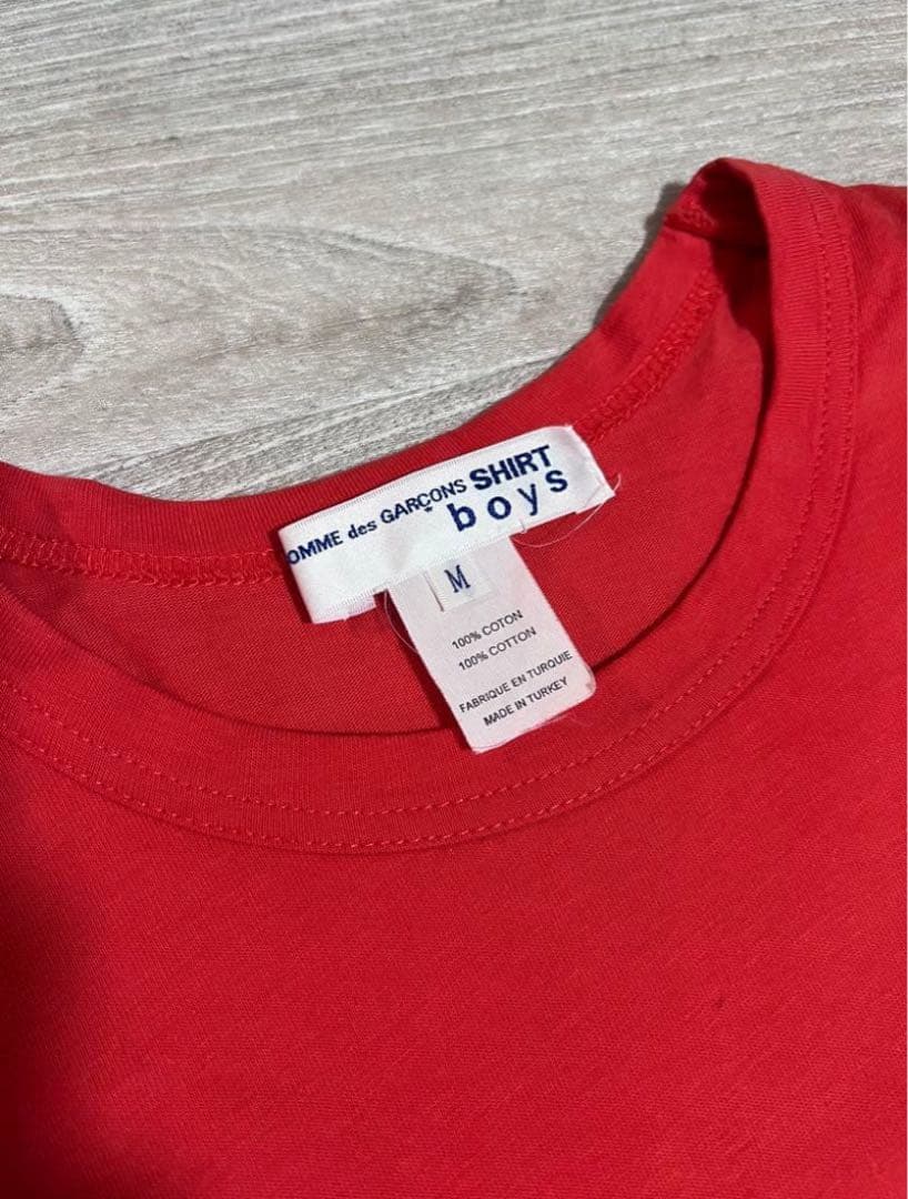 COMME des GARÇONS SHIRT ギャルソン レッド Tシャツ M