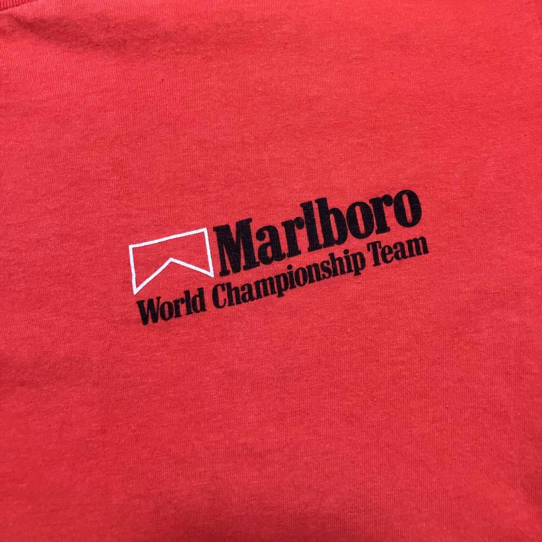 マルボロ Marlboro 80s ロゴプリントヴィンテージTシャツ 赤