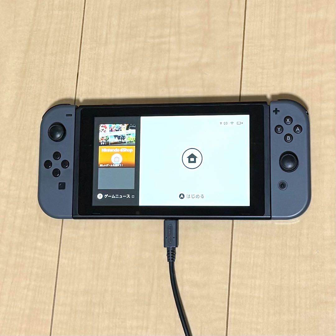 Nintendo Switch グレー 本体 付属品付き 箱あり 動作確認済み