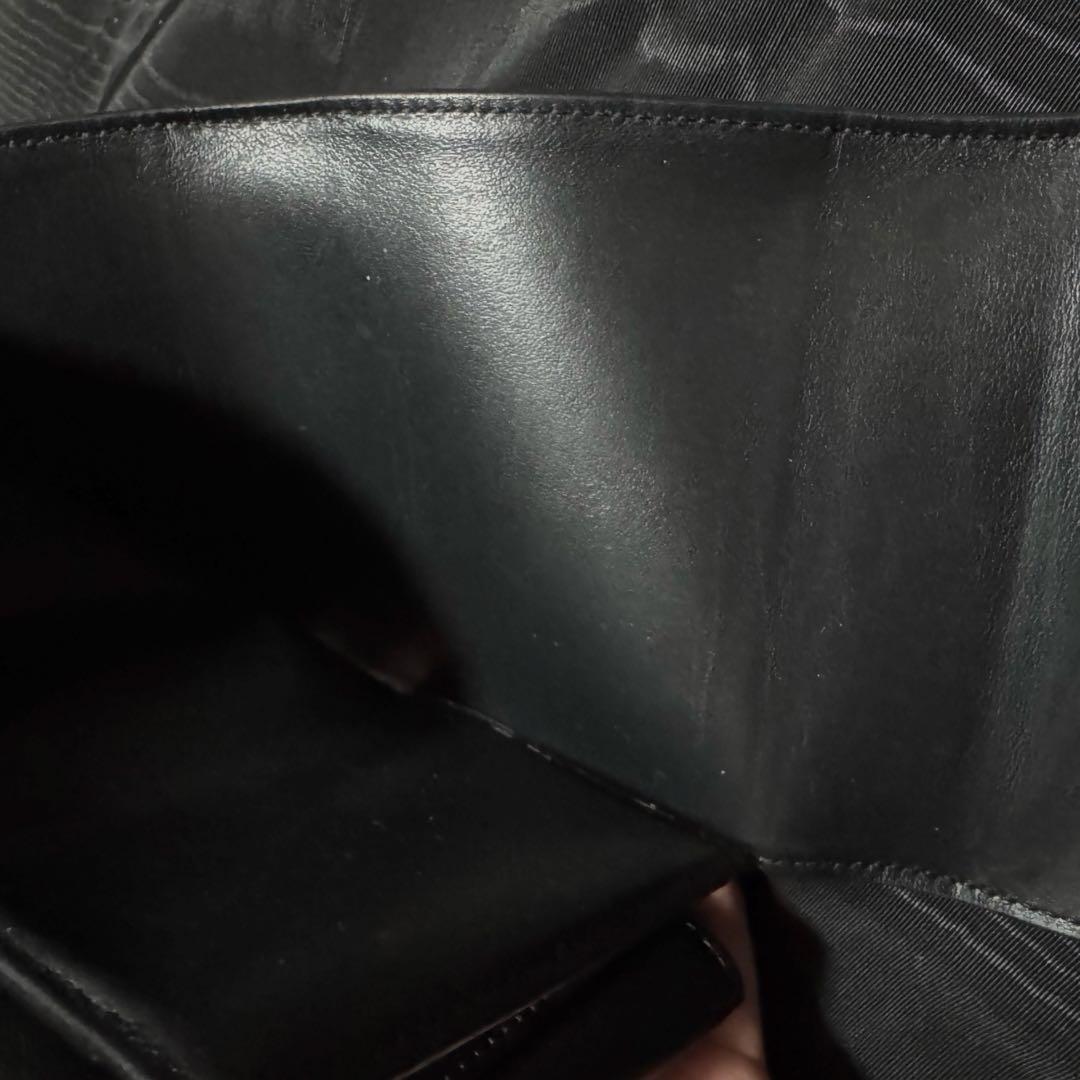 CELINE スモールフラップウォレット　三つ折り財布　トリオンフ　黒