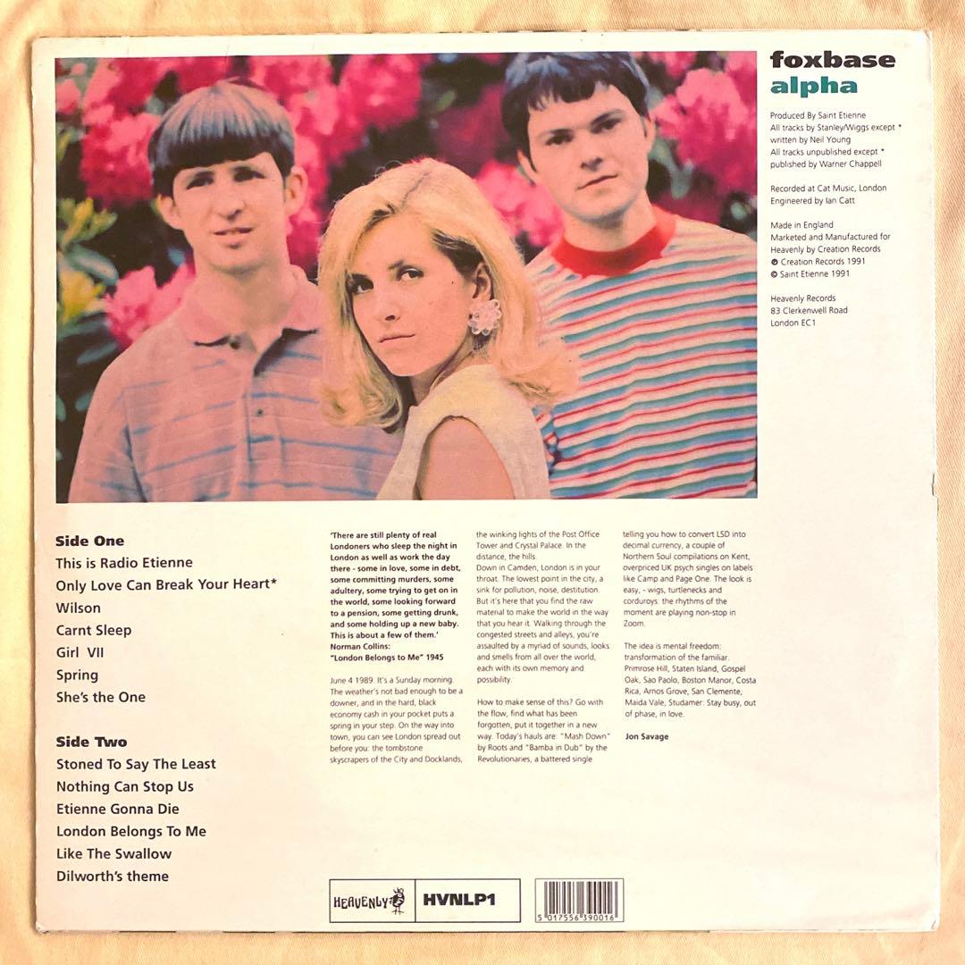 Saint Etienne Foxbase Alpha LP レコード Org.