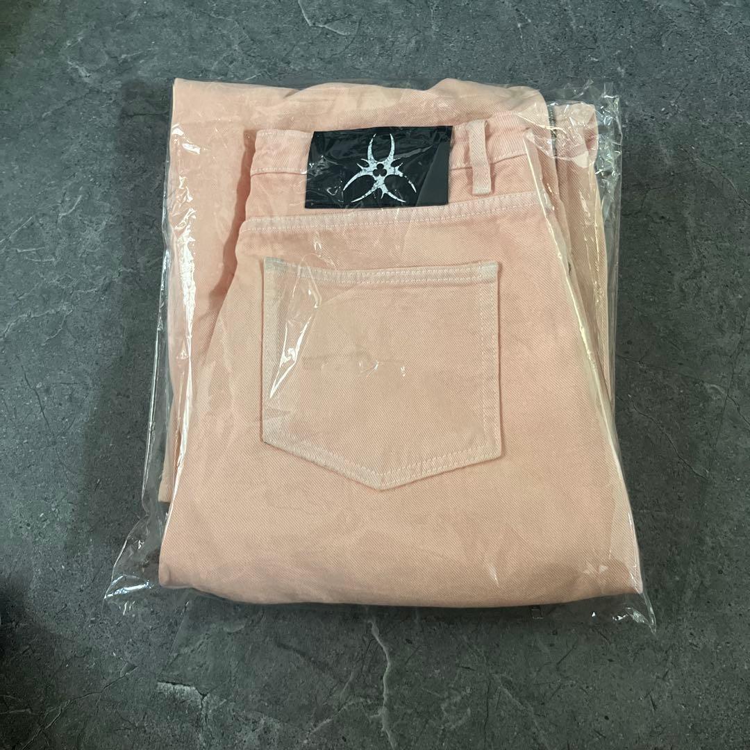 最安値corzy worldwideMサイズ PINK WASHED JEANS