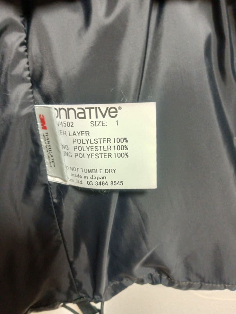 nonnative ノンネイティブ　ダウンベスト　サイズ1