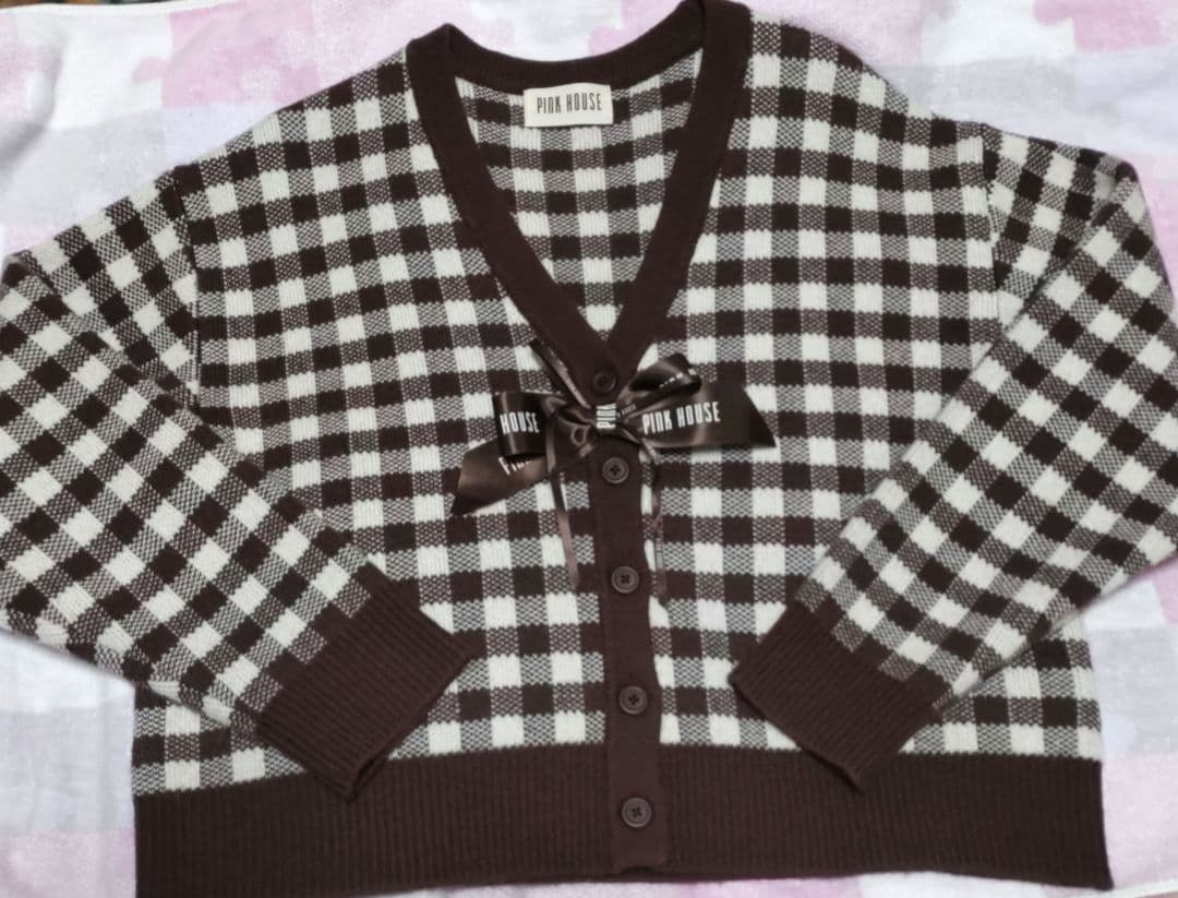 ピンクハウス❤️りぼんが可愛いカーディガン美品