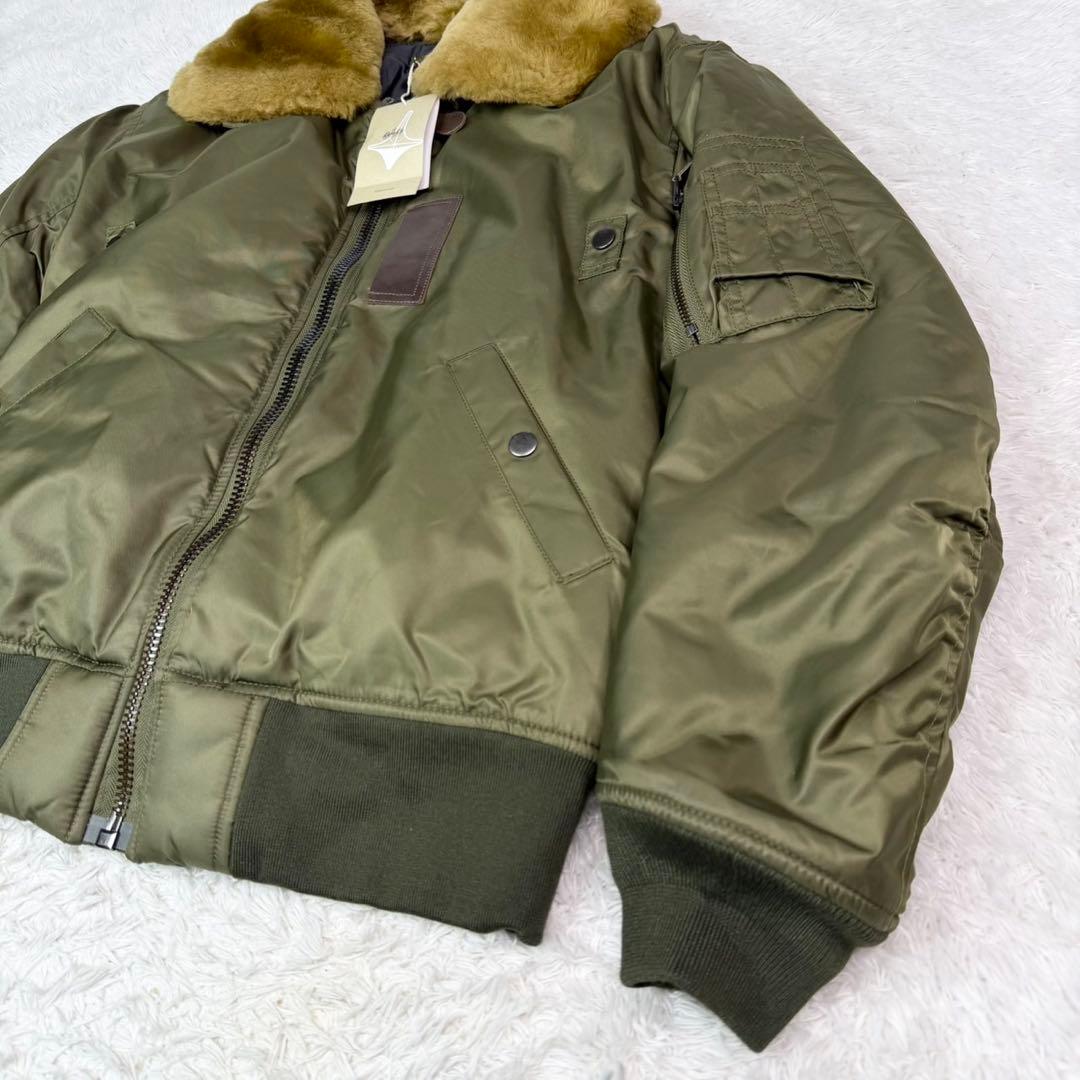 【極美品】B-15B フライトジャケット Karaku オリーブ ミリタリー