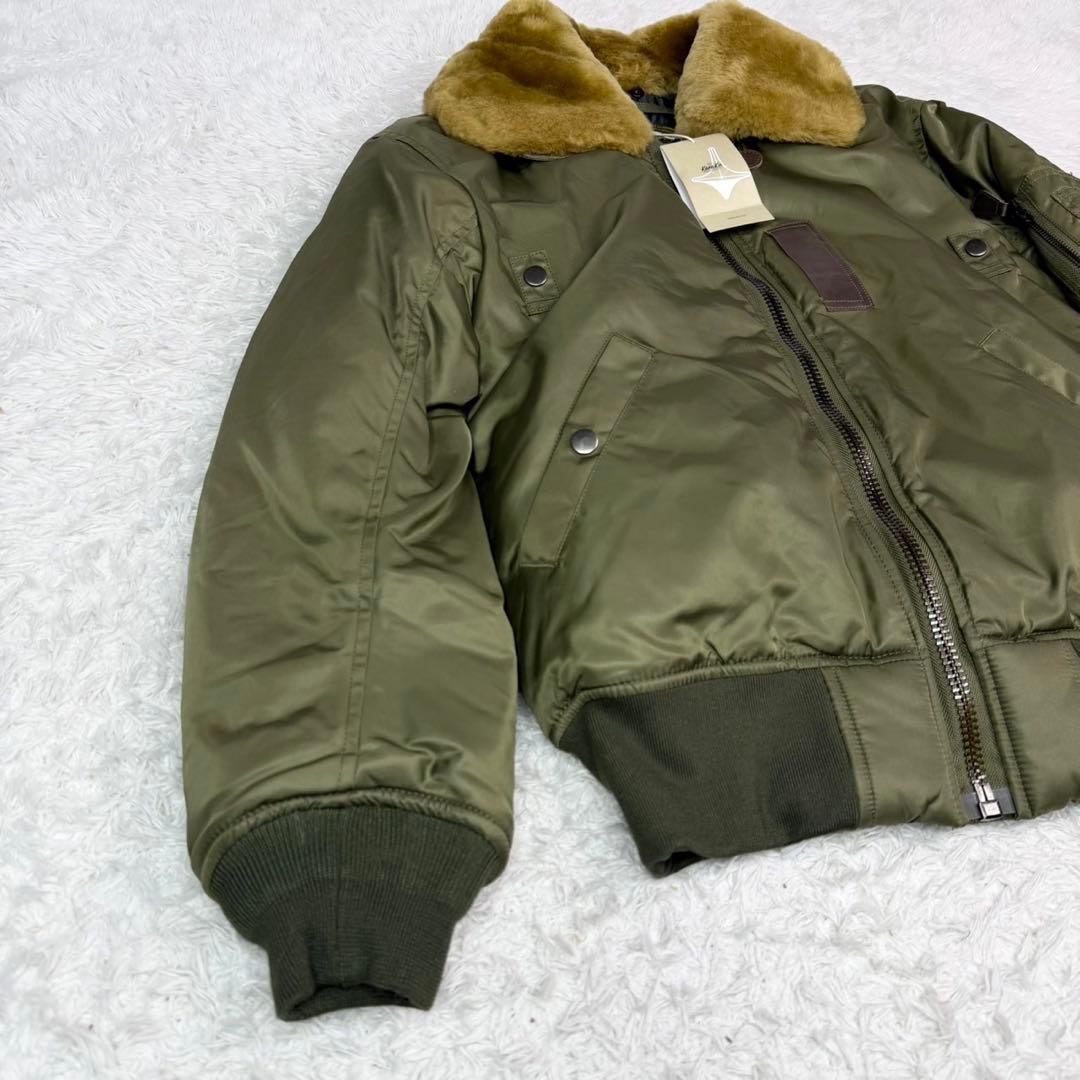 【極美品】B-15B フライトジャケット Karaku オリーブ ミリタリー