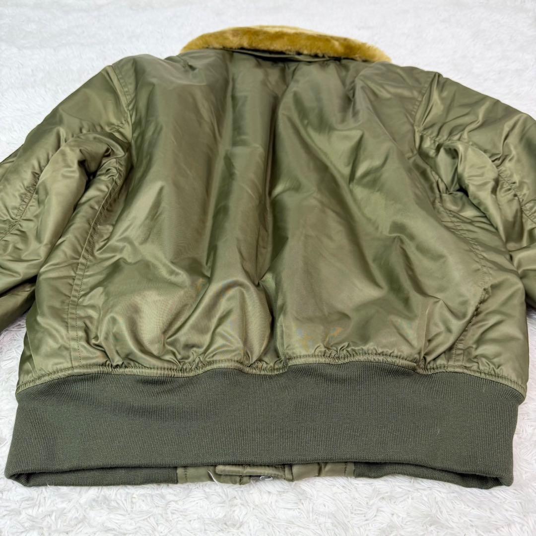 【極美品】B-15B フライトジャケット Karaku オリーブ ミリタリー