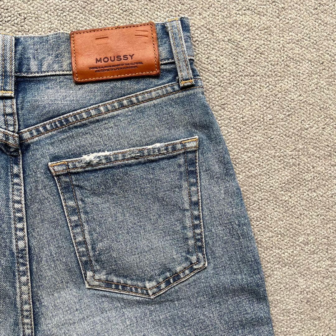 MOUSSY MVS FLARE 美脚 脚長デニム 25 フレアデニム マウジー