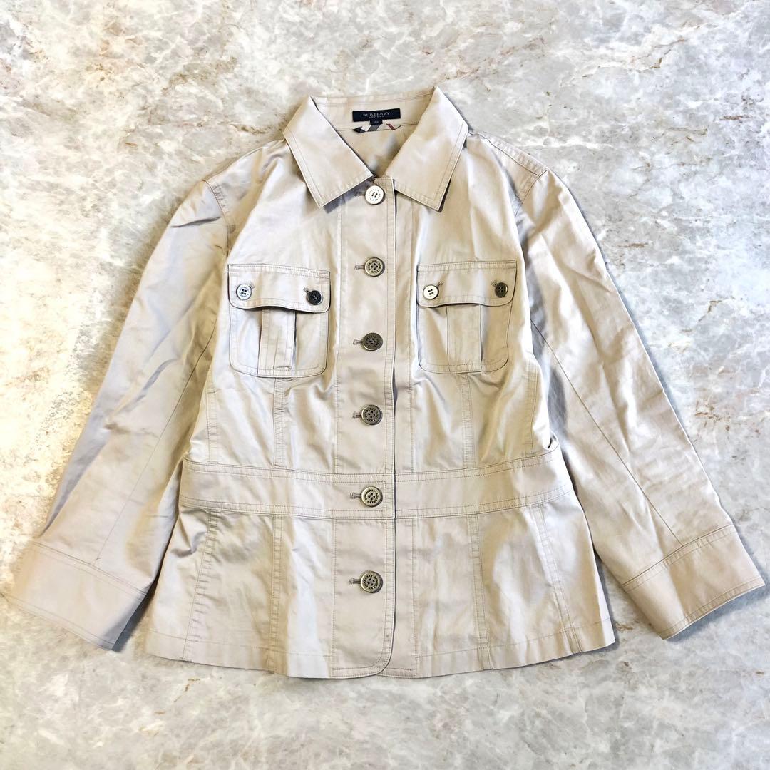 BURBERRY バーバリー コットンツイル ミリタリージャケット 38