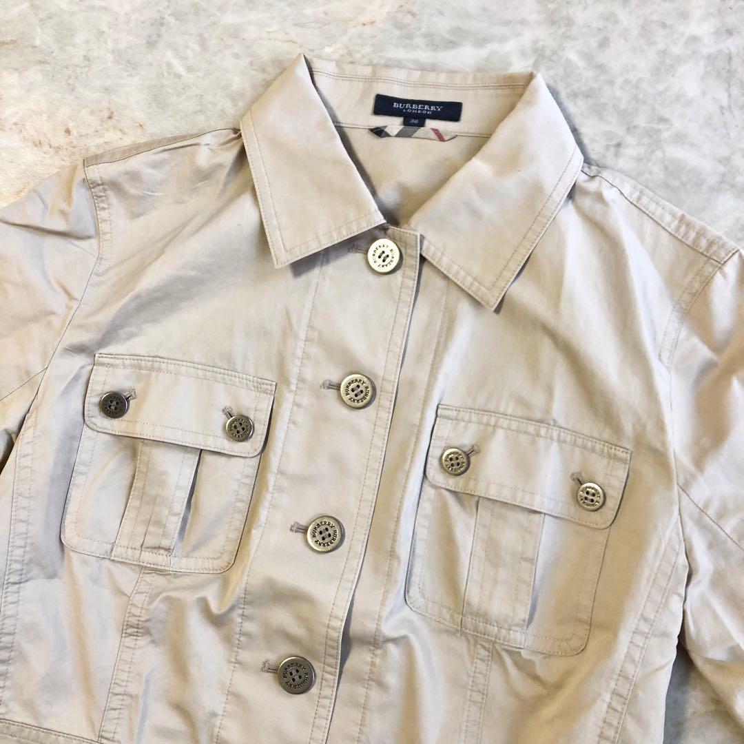 BURBERRY バーバリー コットンツイル ミリタリージャケット 38