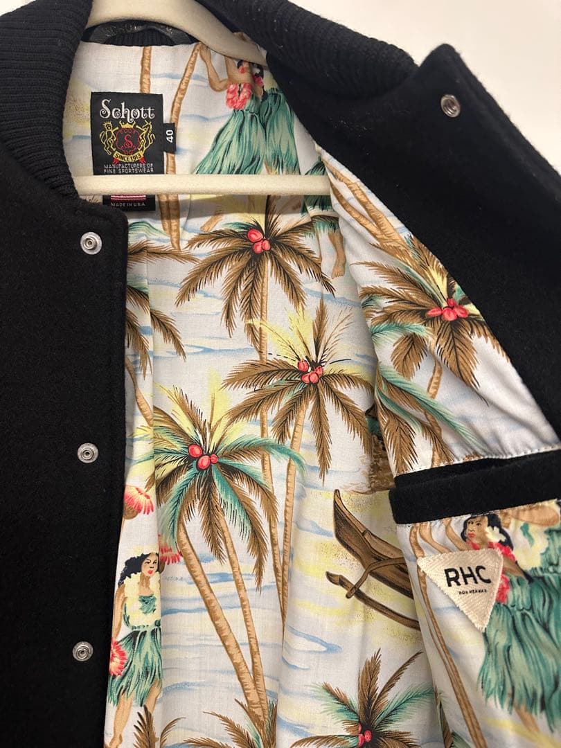 ロンハーマン ショット　スタジャン　Ron Herman × Schott