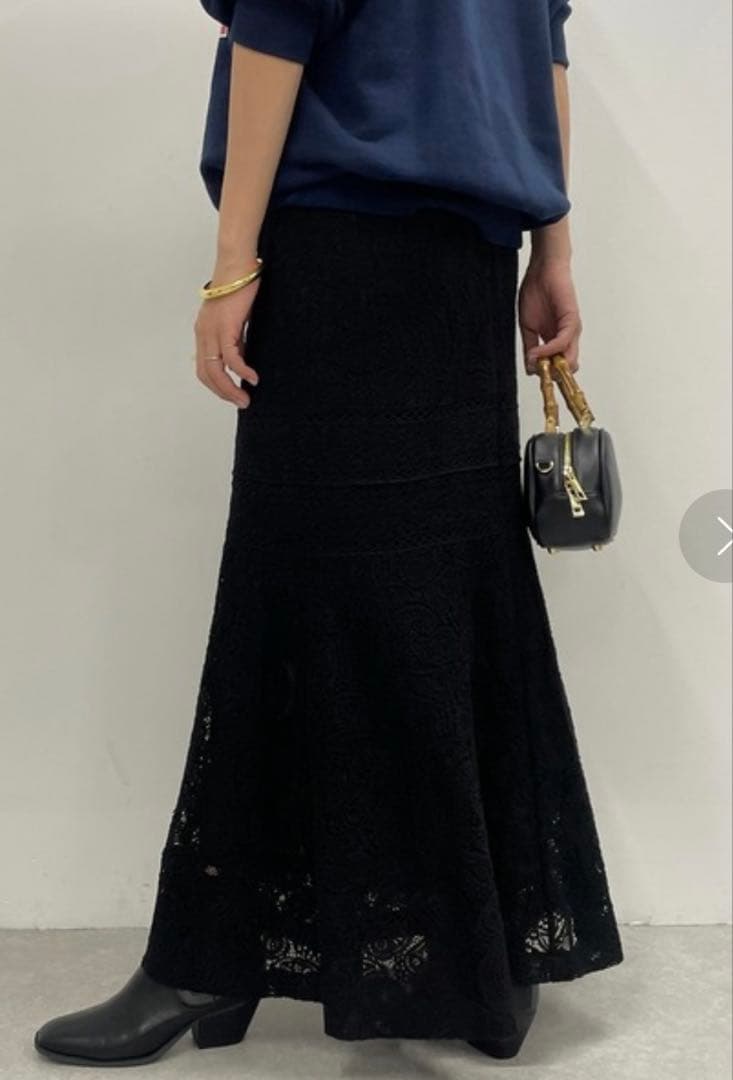一日限定値下げ美品LOUNGEDRESS レースフレアスカート
