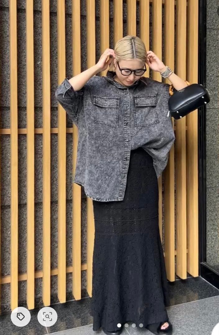 一日限定値下げ美品LOUNGEDRESS レースフレアスカート