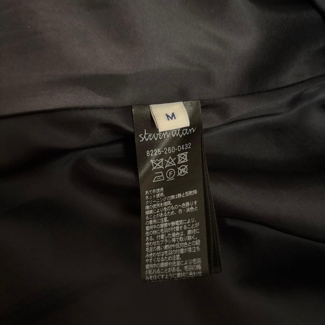 steven alan ウールカシミヤテントロングコート ネイビー　M