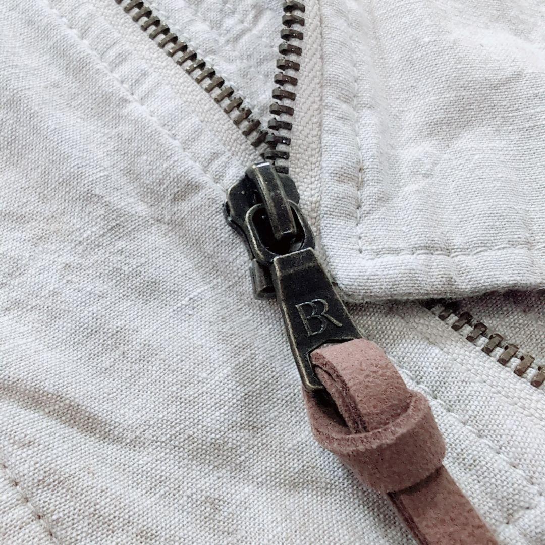 【極美品】短丈　スイングトップ　ベージュ　XL　BANANAREPUBLIC　麻