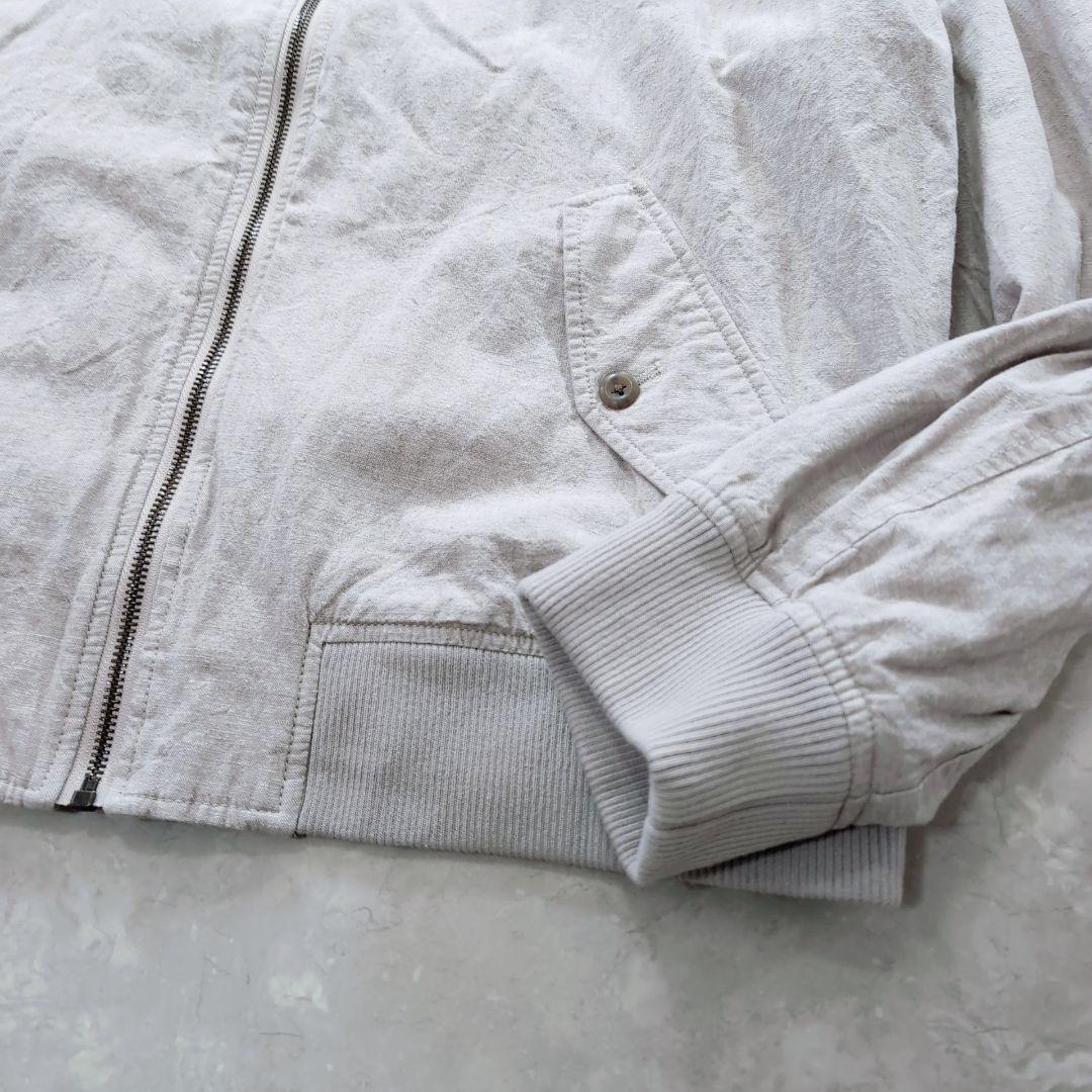 【極美品】短丈　スイングトップ　ベージュ　XL　BANANAREPUBLIC　麻