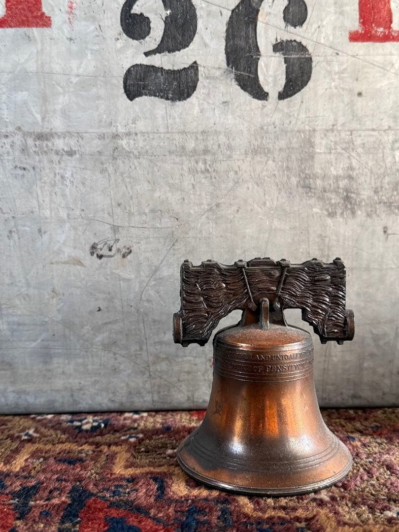 アンティーク雑貨 Liberty Bell book end