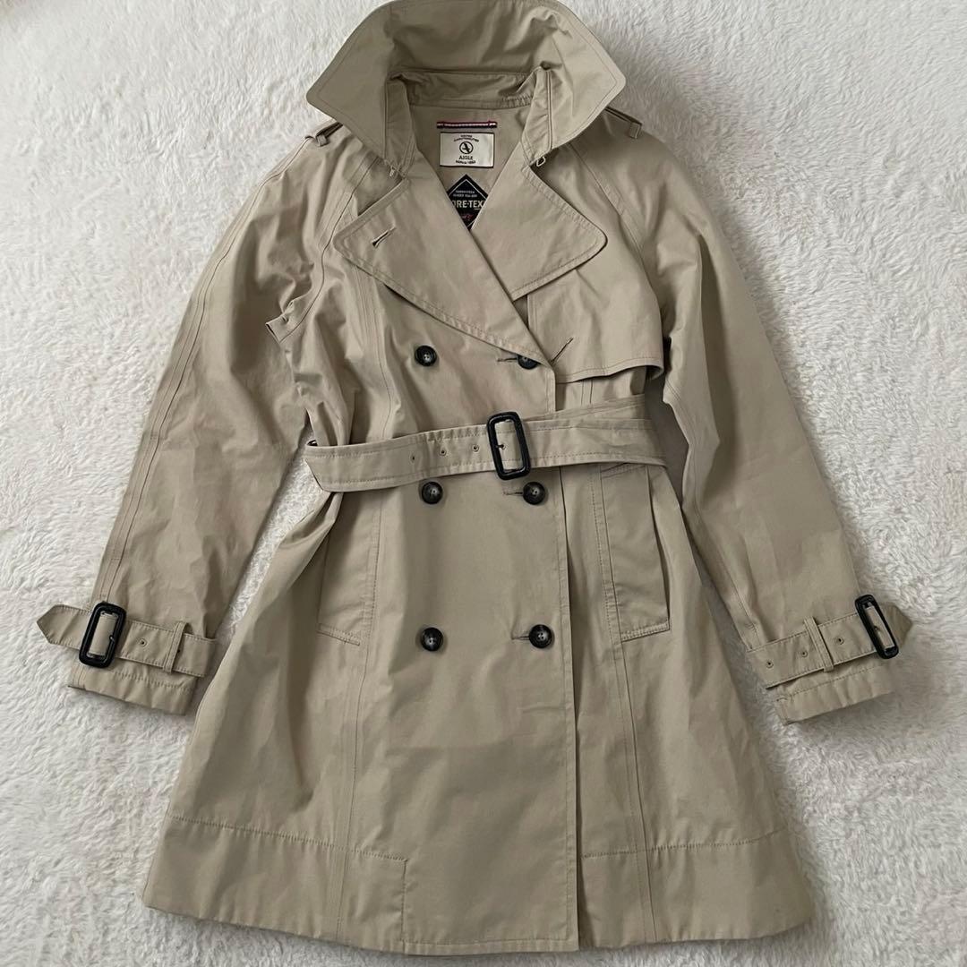 美品✨️ AIGLE エーグル トレンチコート ゴアテックス ベルト 防水 防風
