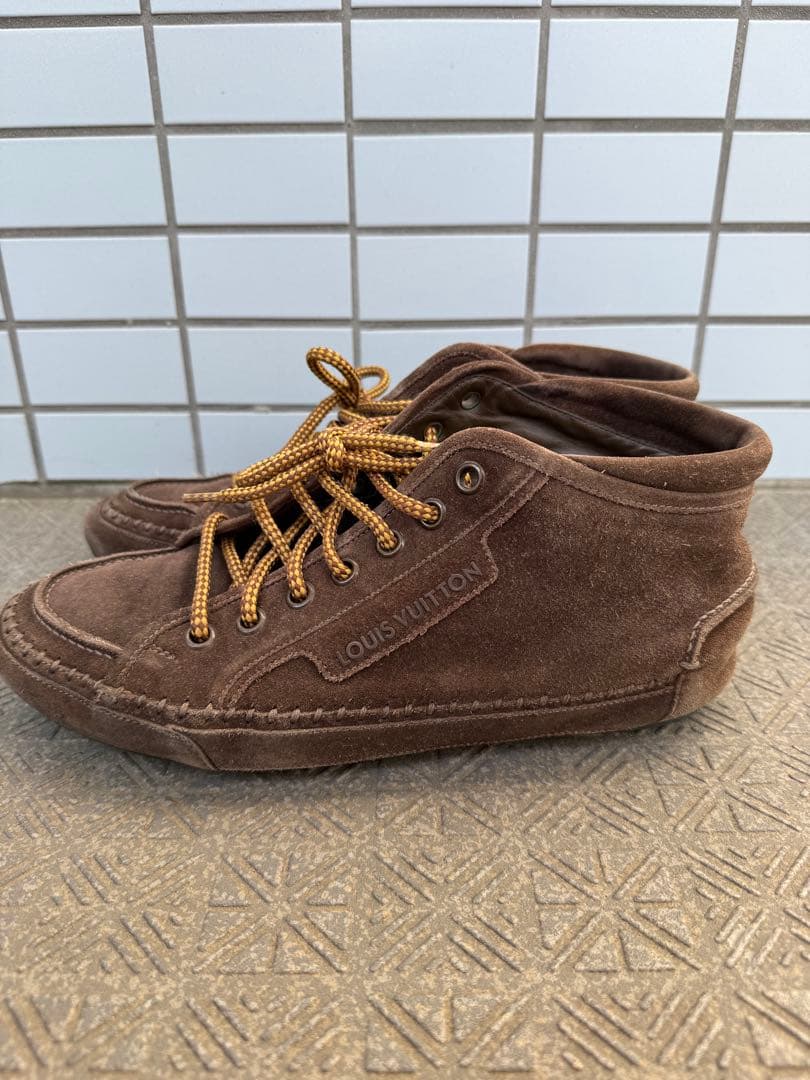 Louis Vuitton ブラウン ハイカットシューズ