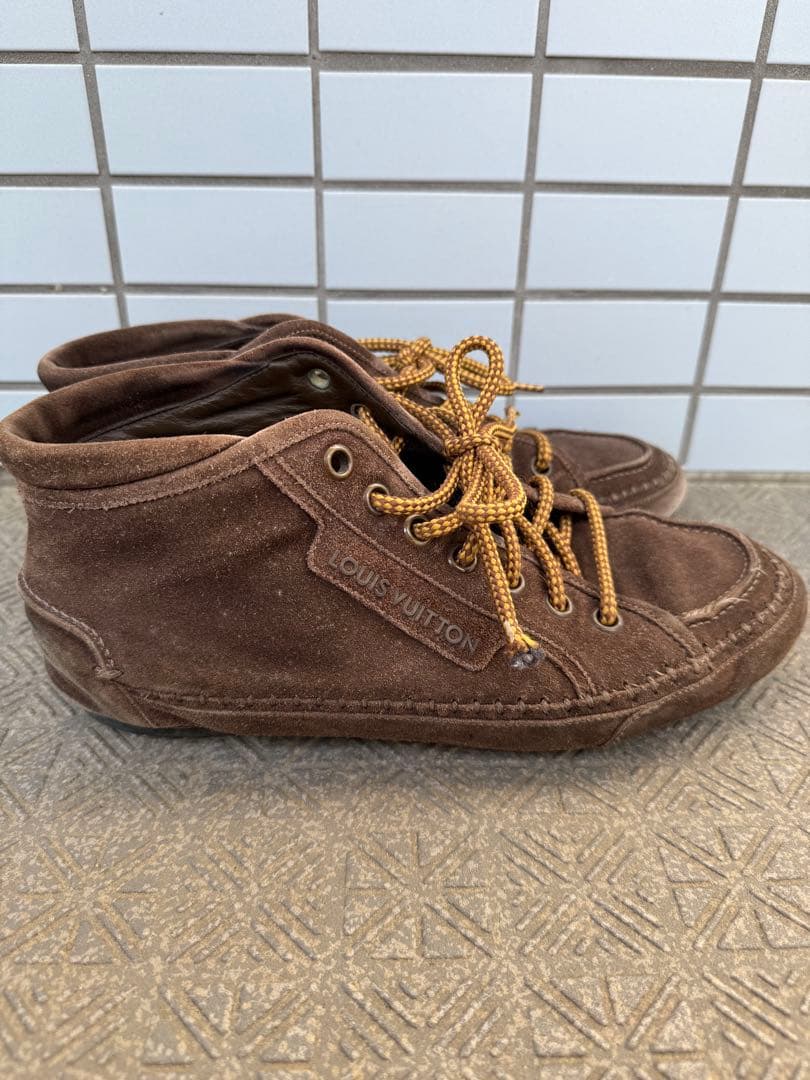 Louis Vuitton ブラウン ハイカットシューズ
