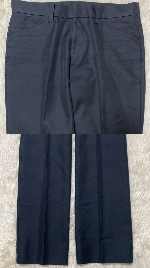 美品 5351プールオム ジャケット パンツ セットアップ スーツ ブラック L