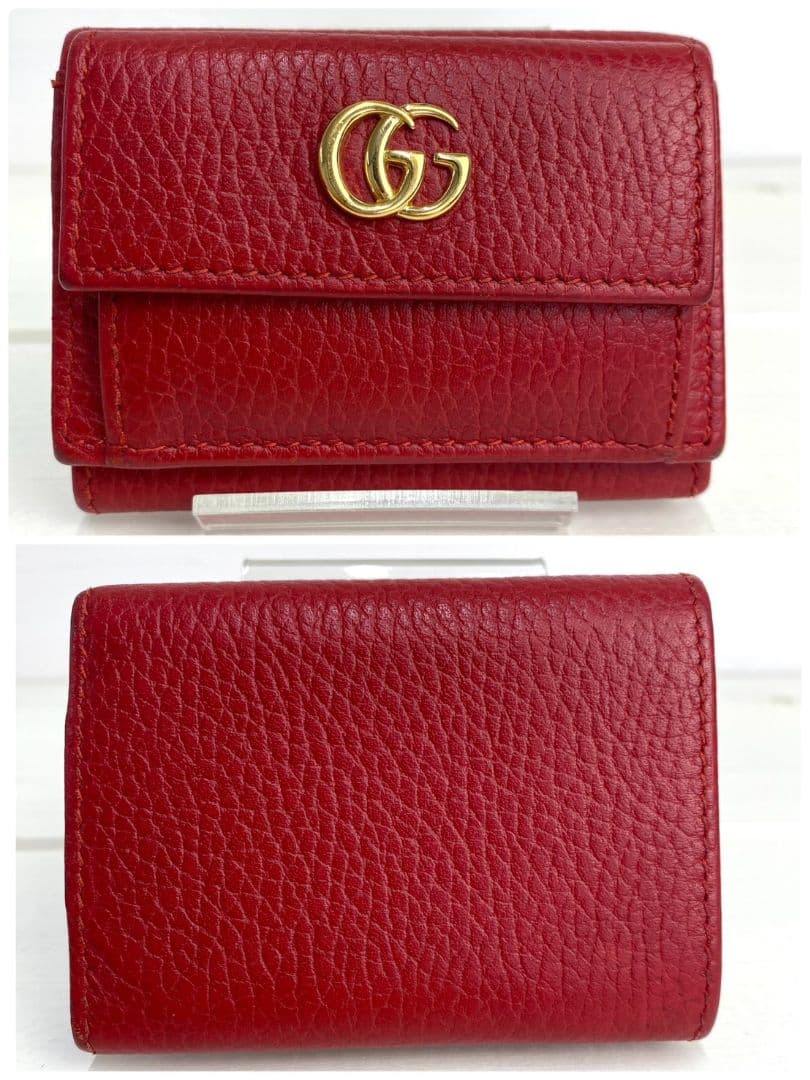 GUCCI 三つ折財布 コンパクトウォレット GGマーモント
