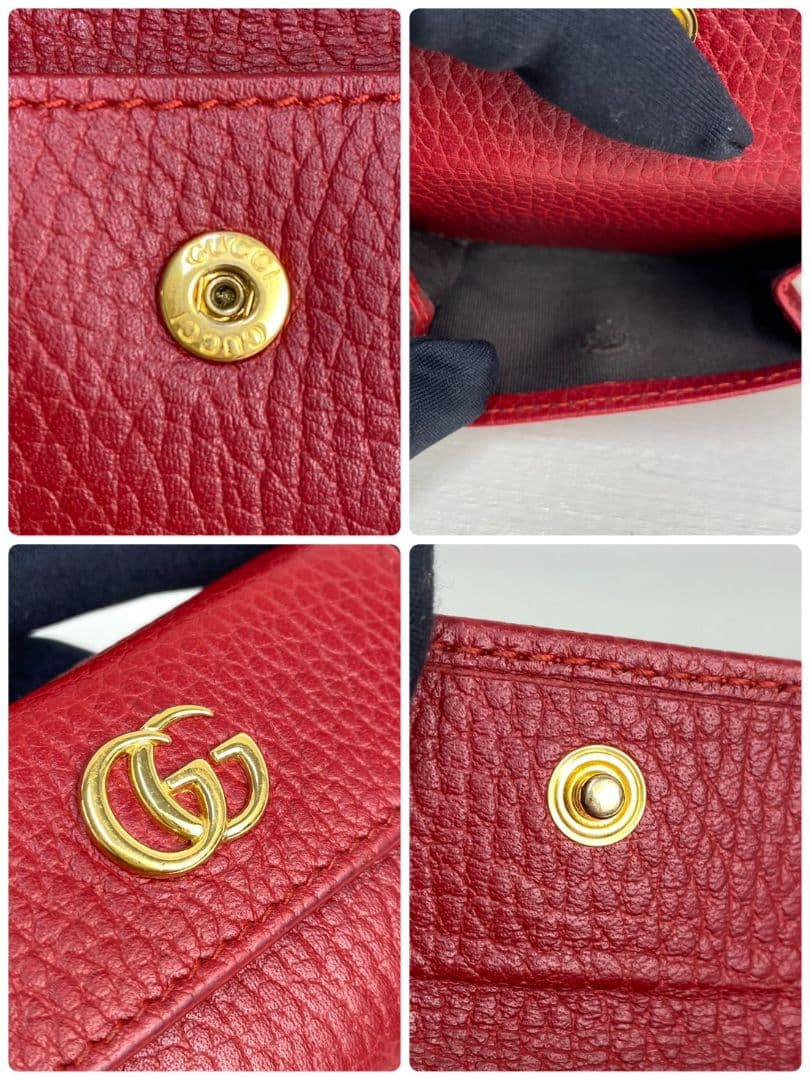 GUCCI 三つ折財布 コンパクトウォレット GGマーモント
